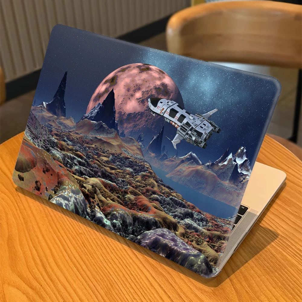 

Laptop Protector Case for MacBook Pro 14 M4 2024 Case model A3401 M2 M3 14.2 16 Shell for MacBook Air 13 15 Print spacecraf Case