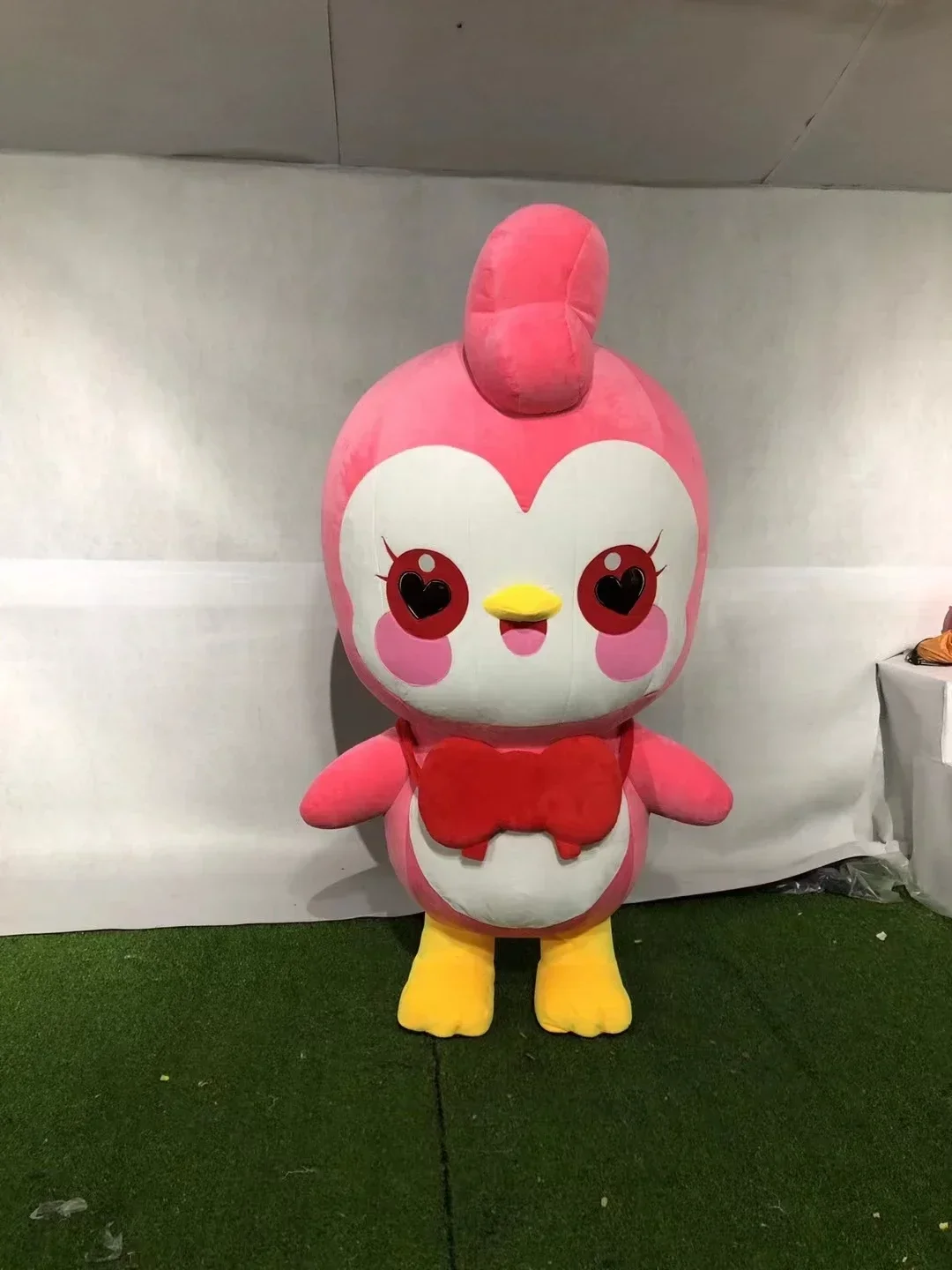 

Надувной костюм пингвина сине-розового цвета, милый персонаж, костюм для взрослых, нарядный костюм для Хэллоуина, без батареек