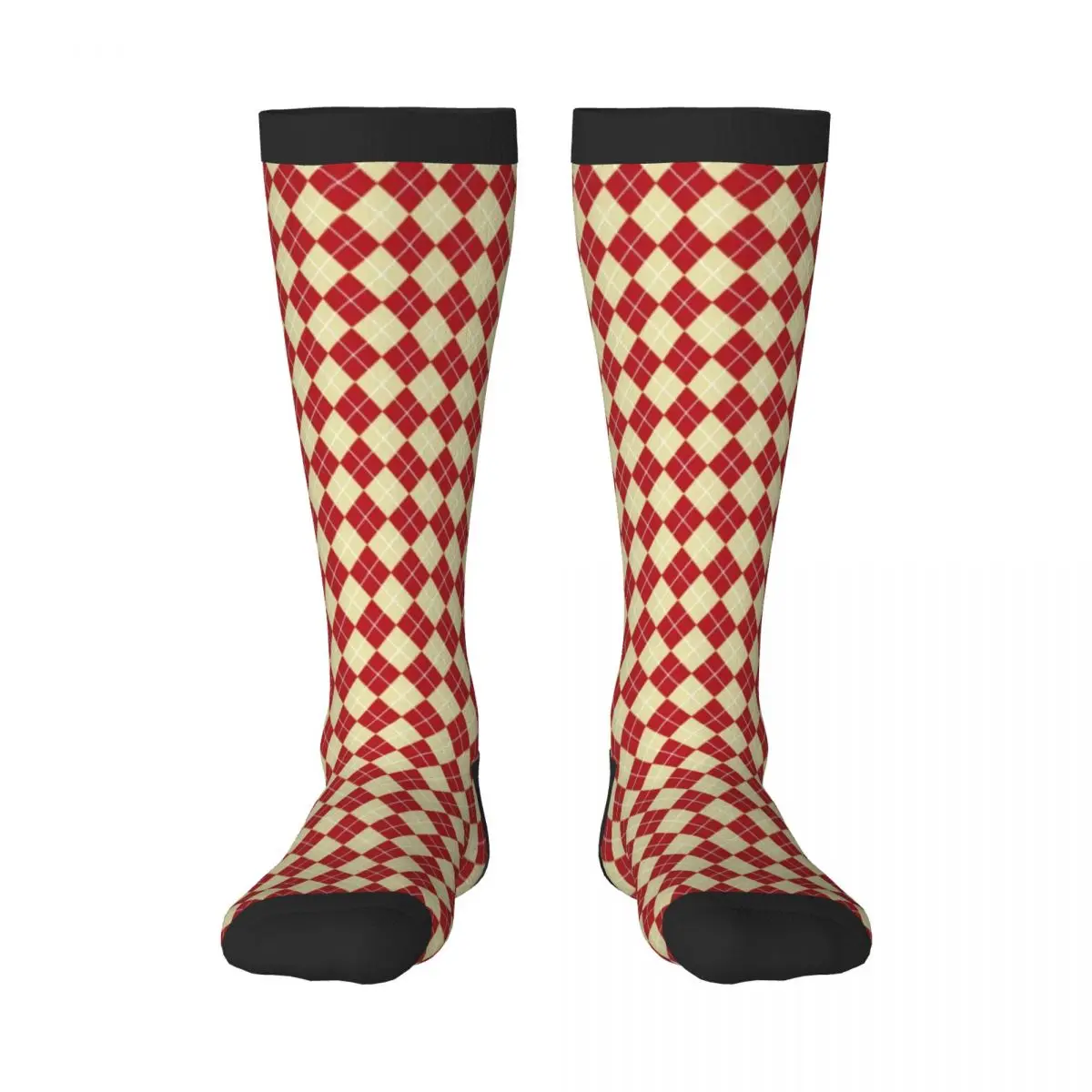 

1 Pack Christmas Plaid Pattern Over-knee Long Socks Middle High School Socks
