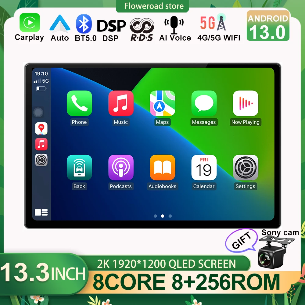 

Android 13 для Toyota Camry VIII 8 XV70 2020-2021, автомобильное радио, мультимедийный видеоплеер, навигация, Android, автомобильный беспроводной плеер