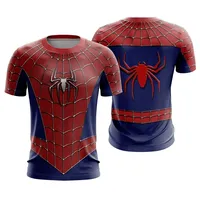 Harajuku Casual Prank Men's Shirt 3D Digital Print Street Fashion Trend Spider Series Summer Quick Drying Short Sleeved T-shirt
