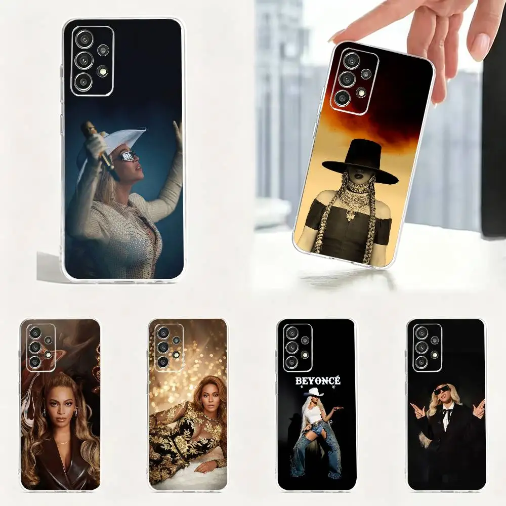Legendary singer B-Beyonce Phone Case Soft Transparent Case For Samsung S25,S24,S21,S23,S22,S30,Plus,S20,Ultra