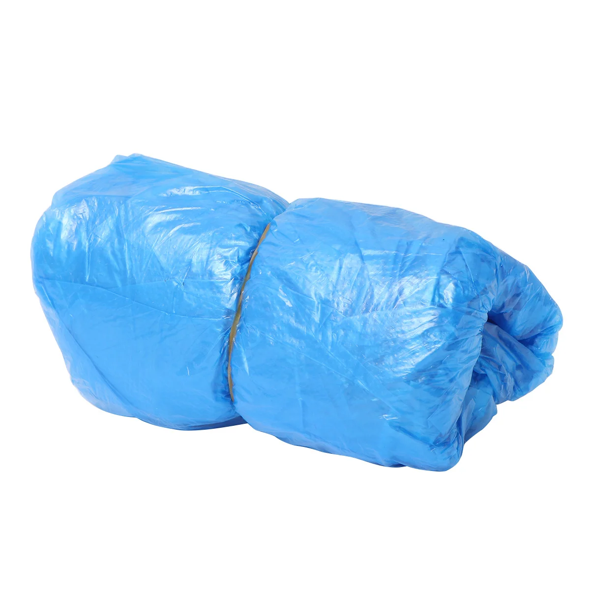 100Pcs Blue Polyethylene Shoe Covers Disposable Overshoes Elastic Fit for Various Shoes Disposable Shoe Covers