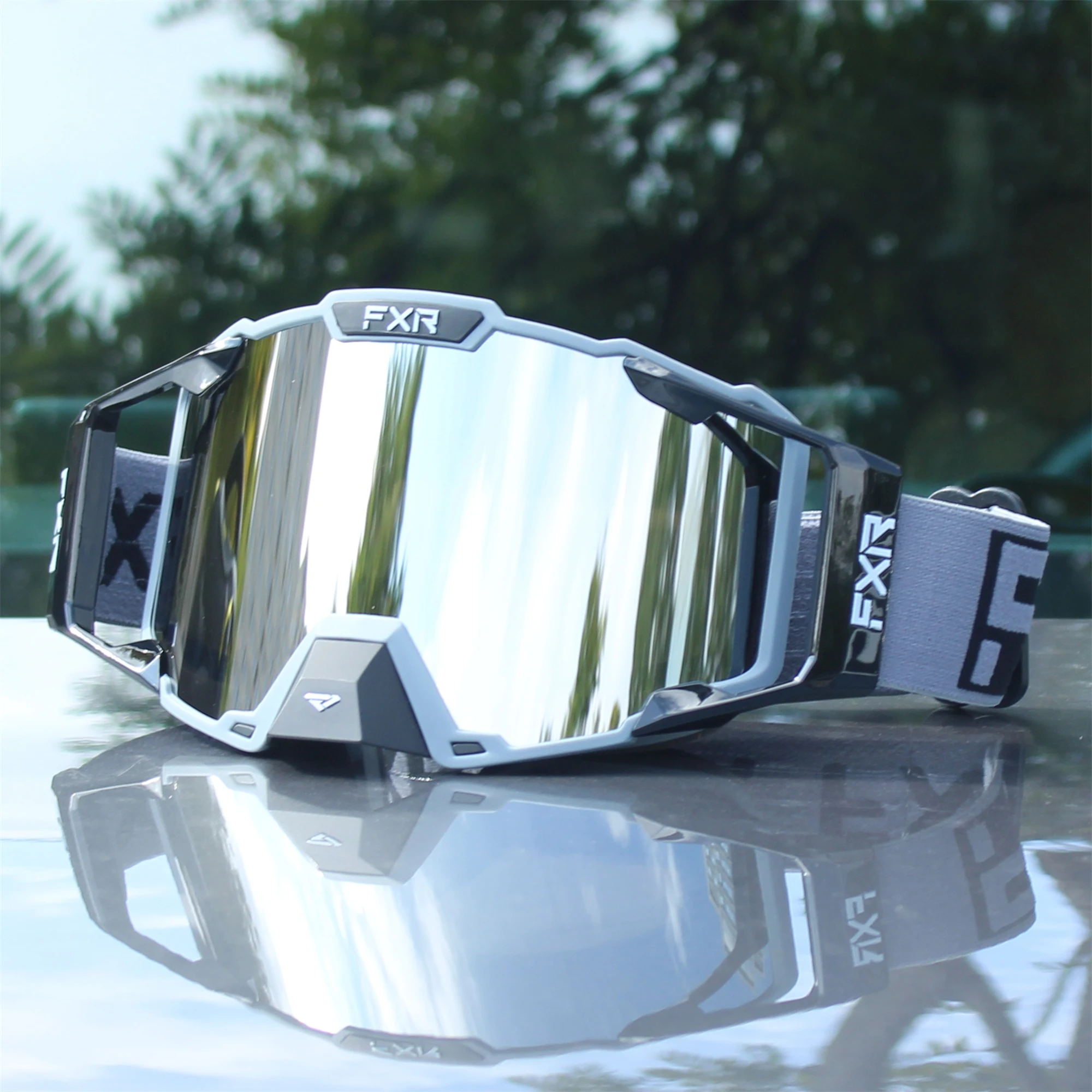 แว่นตาสำหรับขี่มอเตอร์ไซค์ FXR เลนส์สองชั้นป้องกันฝ้า แว่นตาสำหรับมอเตอร์ครอส แว่นตาสำหรับรถวิบาก ATV แว่นตาสำหรับเล่นสกี แว่นตาสำหรับขี่มอเตอร์ไซค์กลางแจ้ง แว่นกันแดดสำหรับปั่นจักรยาน