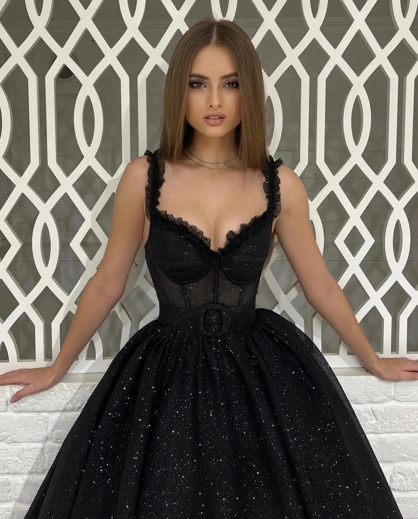 Stuning Off The Shoulder Black Sweethert Tea Length Prom Dresses Custom Formal Party Grown Evening Dresses