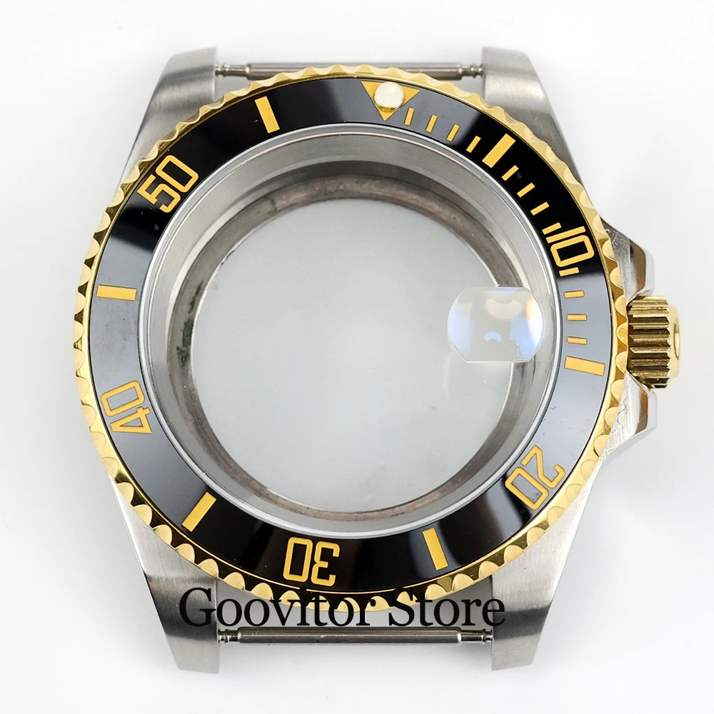 

high quality gold nh35 case stainless steel Sapphire Glass fit NH35 NH36 movement waterproof Submariner YACHT-MASTER watch case