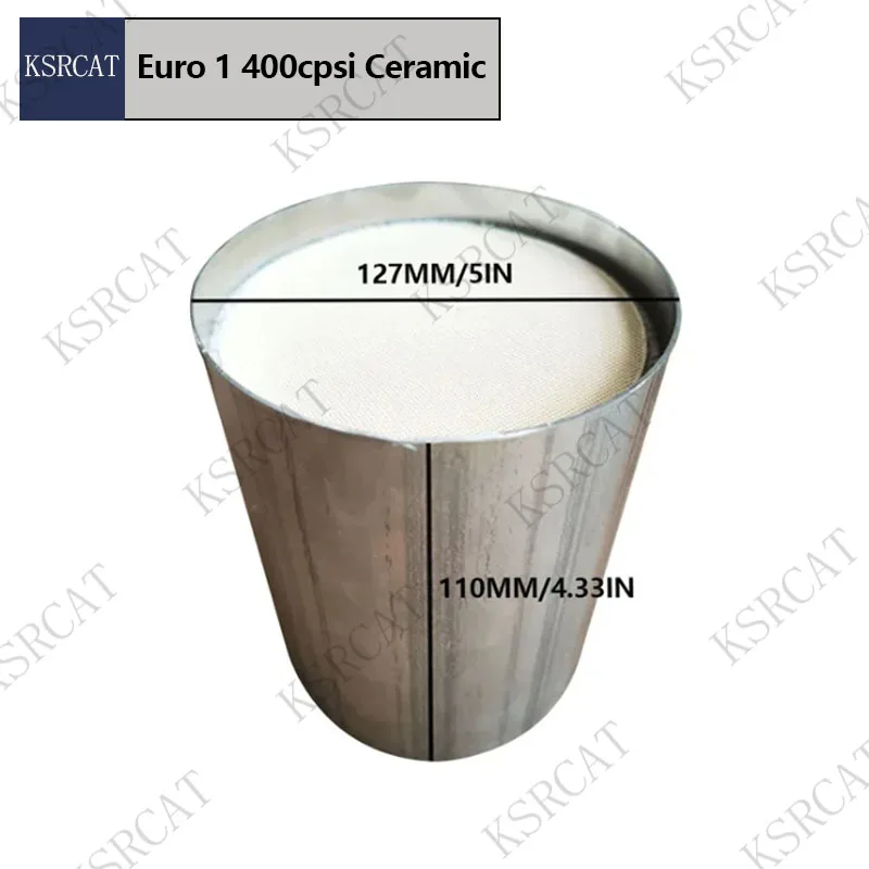 

Universal Silencer EURO 1 400cpsi/cell 127x110mm Catalyzer Ceramic Material Car Exhaust Silencer for Automobiles