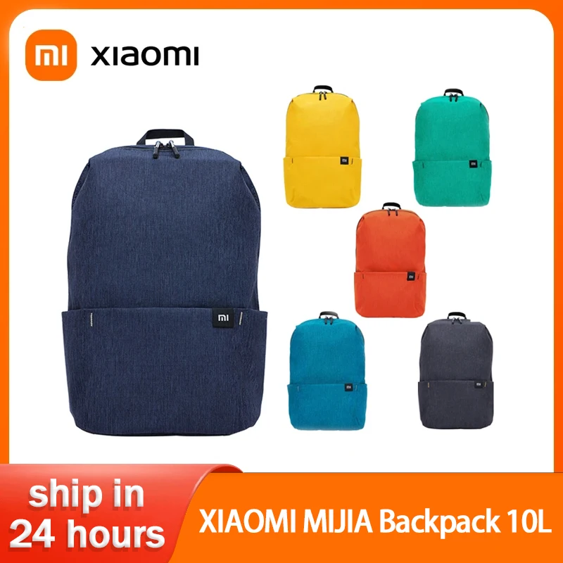 Original Xiaomi Mi Backpack 10L Waterproof Colorful Daily Leisure Urban Unisex Sports Travel Backpack For Men Women School Bag