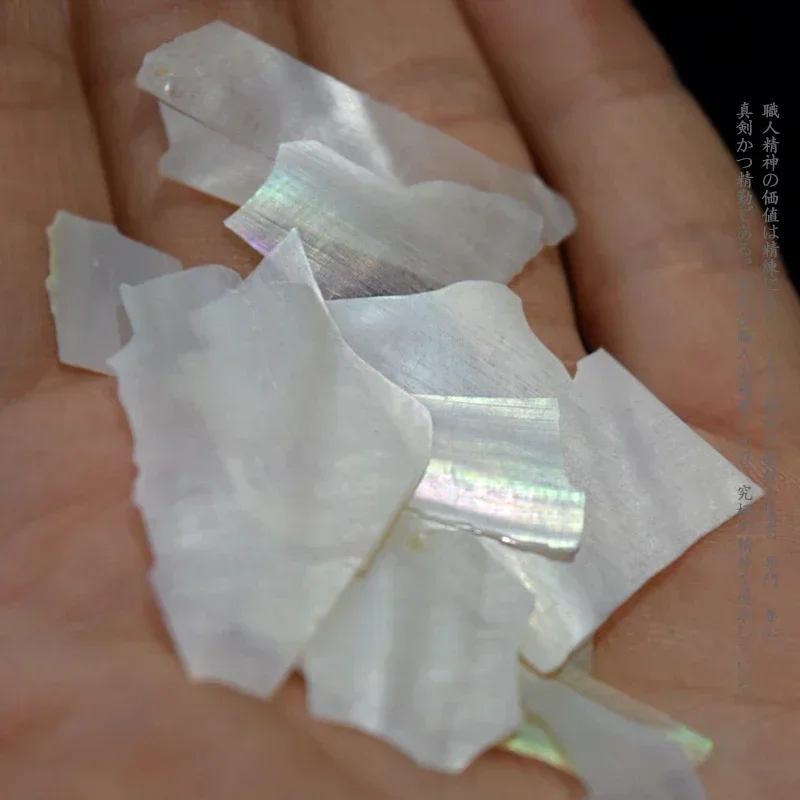 شل قطع الورق 50 جرام أذن البحر أم اللؤلؤ قذيفة مطعمة ورنيش الفن ورنيش اللوحة إصلاح الذهب