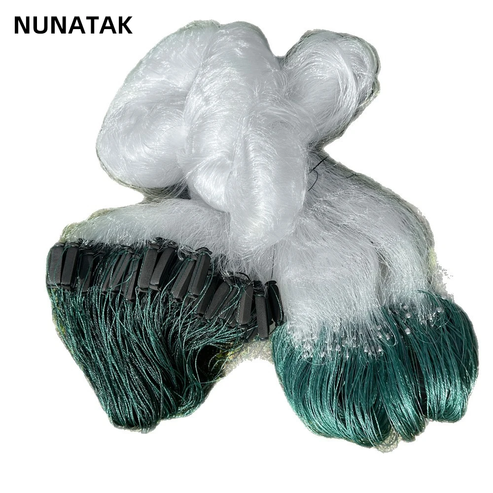

NUNATAK Fishing Gillnet Catch Fish Net Length 7M-43M Height 0.7M-1.5M Carp Fishing Nets Floating Net Sinking Strong Net Trammel