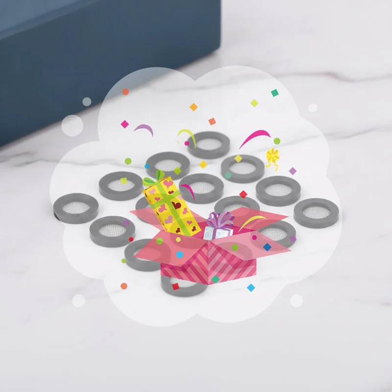 10Pcs Universal Size Shower Hose Washers Heavy Duty Rubber O Ring Gaskets for Most Bathroom Shower Faucet Repair Use
