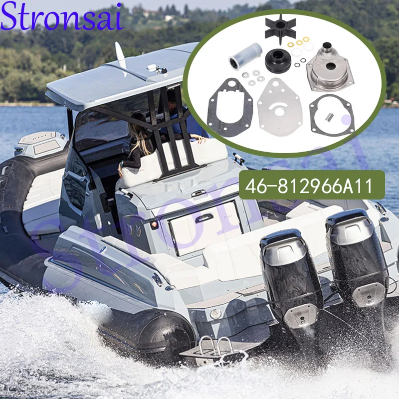 

Water Pump Impeller Kit With Housing For Mercury 4-stroke 30HP 40HP 50HP 60 HP Outboard 812966A12 46-812966A12 46-812966A11