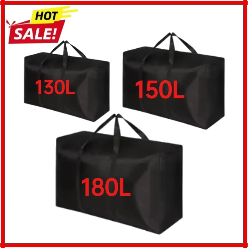 Large Capacity Folding Duffle Bag Travel Clothes Storage Bags Zipper Waterproof Quilt Portable Storage Bag Moving Travel Storage