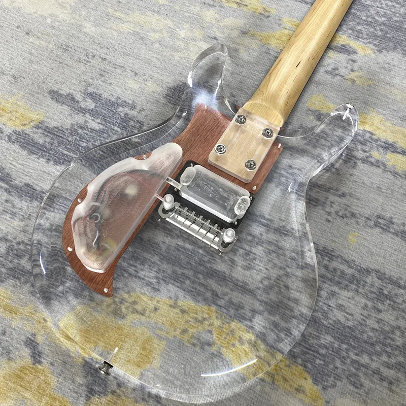 جيتار كهربائي Vicers 6strings EMG، رقبة من خشب القيقب، جسم أكريليك، جيتار أداء مناسب للمبتدئين والمحترفين