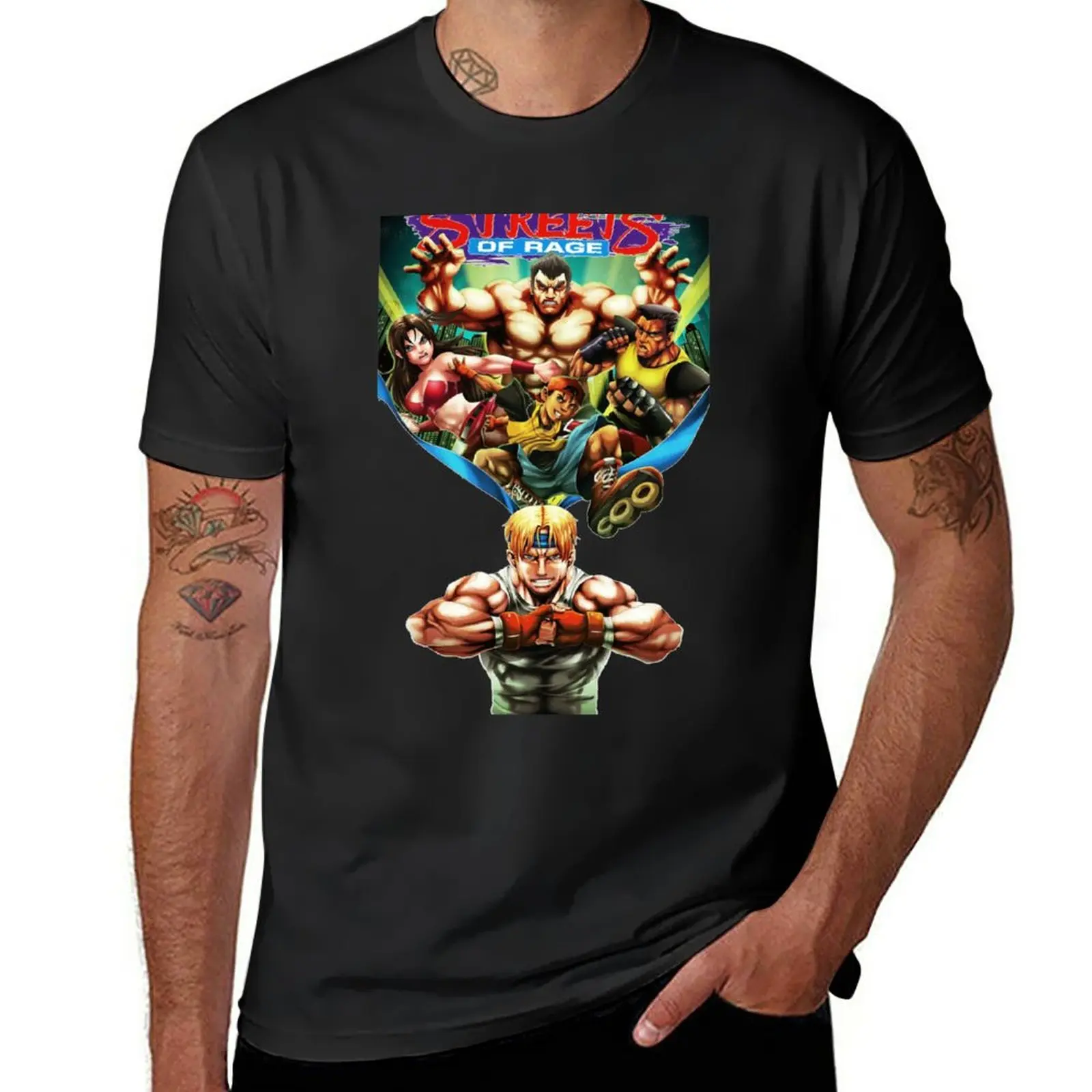 Streets of rage Bare Knuckle T-Shirt graphics quick drying quick-drying t shirt men