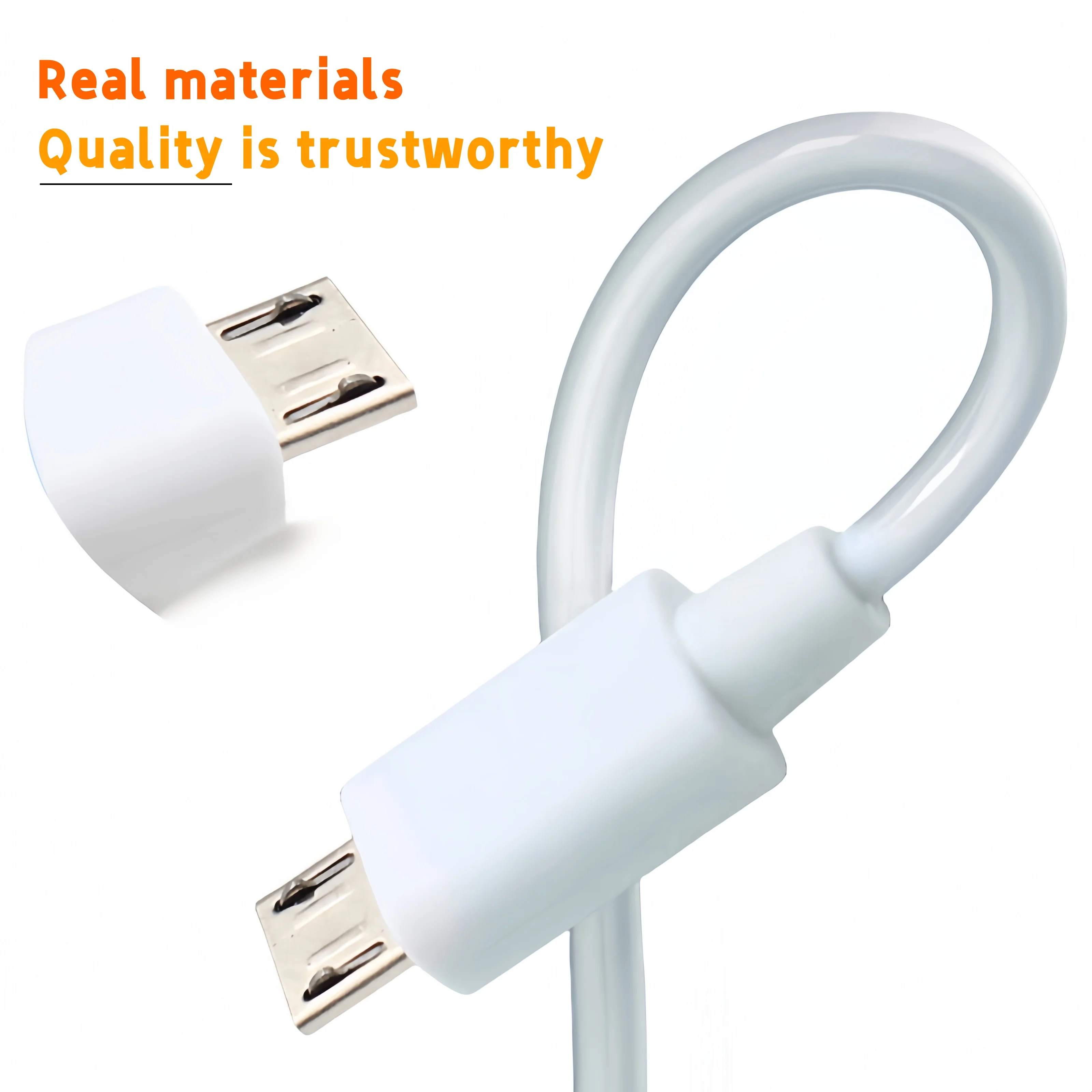USB to Micro USB Extension Charging Cable Pure Copper Core PVC Insulation Low Resistance Fast and Stable Charging 1m 3m 5m 10m