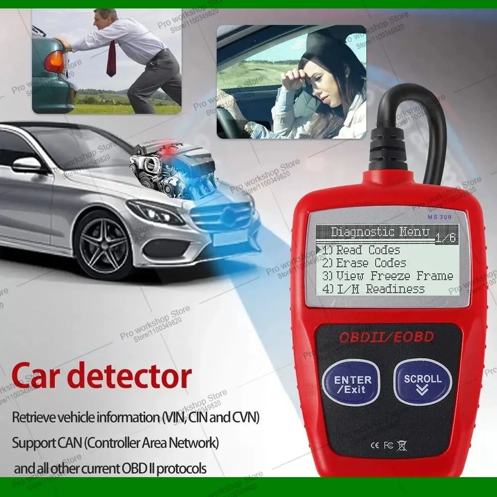 Bild 4: Fortschrittliches Auto-Diagnosegerät Plus Verbessertes MS309 Pro OBD2 OBDII EOBD Fehlercode-Lesegerät Scanner Erweiterte Fehlererkennung Tester