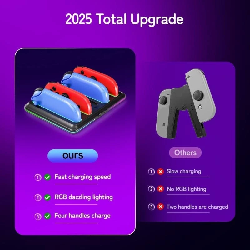 4 1 충전 스탠드 스테이션 액세서리 무선 컨트롤러 액세서리 용 전문 충전 크래들 도크