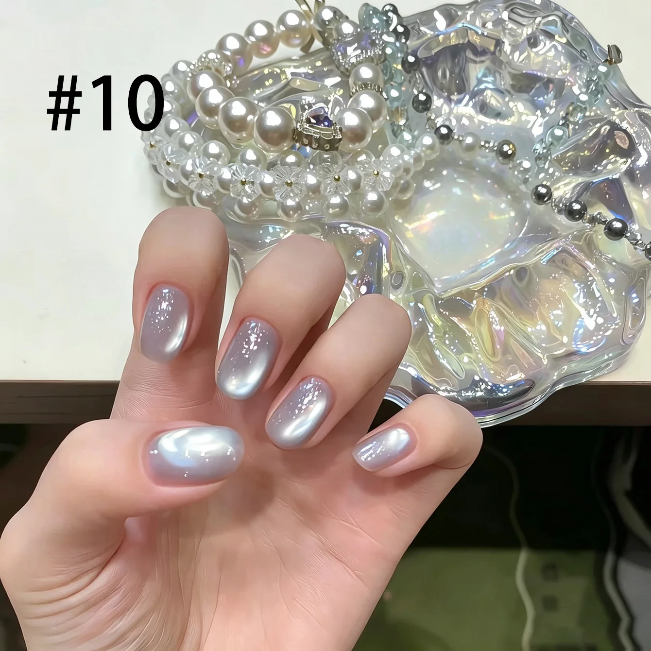 2026 Neue Aufhellende Strobe Pink Erdbeer-Gummibonbons Diamant-Glasperlen Katzenaugen-Gel-Nagellack Rosa Nägel Nagelzubehör – Detail 18