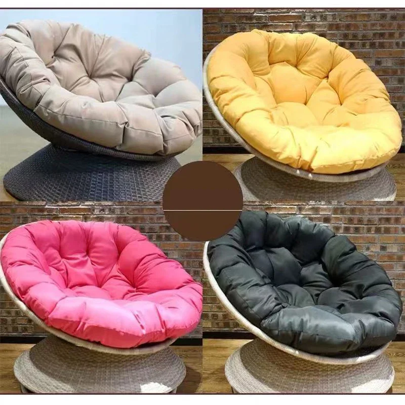 Rattan Round Swivel Chair Lazy Sofa Set Balcony Garden Furniture Outdoor Leisure Terrace Single Courtyard Camping Accessories