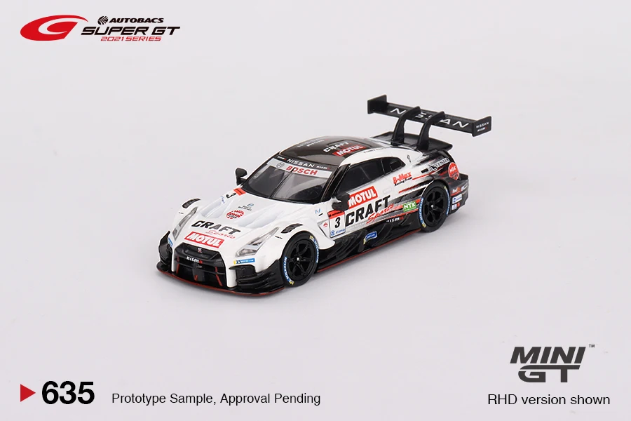 TSM MINI GT 1/64 Minigt 635 Nissan GT-R Nismo GT500 #3 NDDP Racing 2021 SUPER GT Die-cast Alloy Car Model Collection Gift