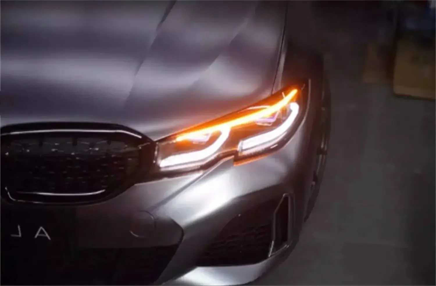 Car Front LED Headlight Smoked Black Headlamp for BMW 3 Series 340 Daytime running light High low beam turn signal