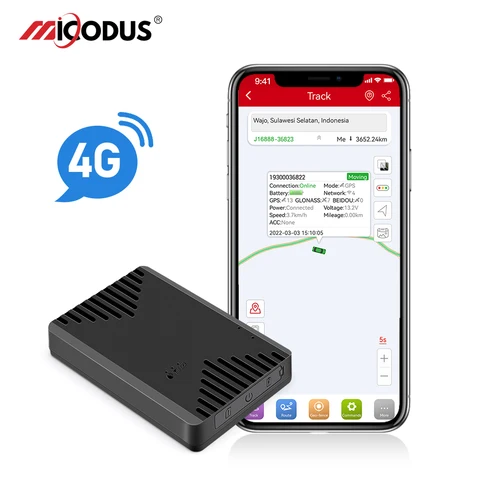 Мини-локализатор MiCODUS Rastreador 4G GPS ML300G 2500 мАч Type-C Магнитный трекер для автомобиля Вибрационная сигнализация Отслеживание через приложение