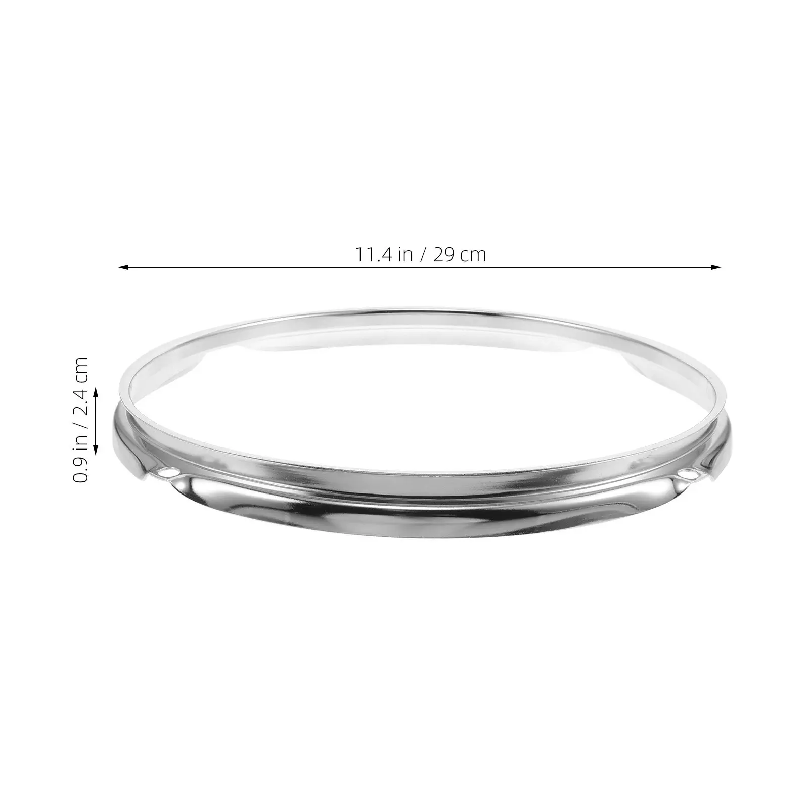 Snare Drum Metal Hoop Replacement Ring Easy Install Precision Stamped Steel Drum Kit Accessories Part Metal Hoop Protector