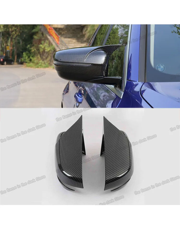 carbon fiber car rearview cover anti-scratch trims for bmw 3 5 6 7 8 series g20 g30 g32 G12 G11 g14 g15 g16 320 520 730 740 840i