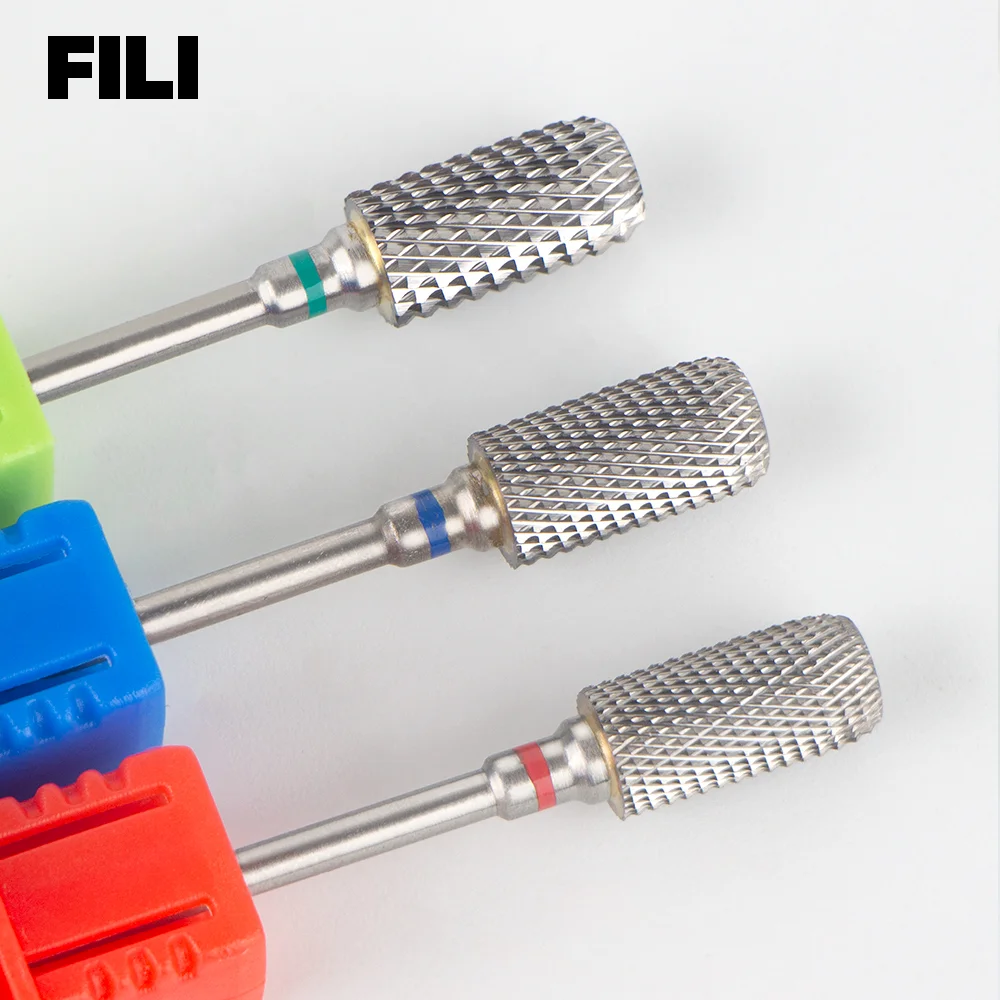 FILI New Tungsten Carbide Nail Drill Bits High Quality Electric Nail Drill for Nail Milling Cutter Tool Nail Drill Bit Accessory