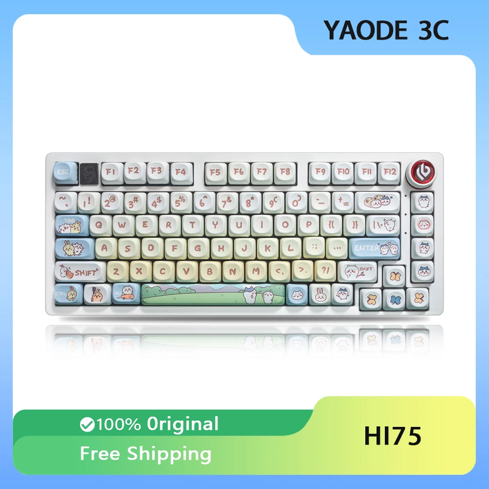 

LEOBOG HI75 Mechanical Keyboard Aluminium Alloy Wired Custom RGB HIFI Sound Hot Swap Moa Key Cap Gaming Keyboard Accessories