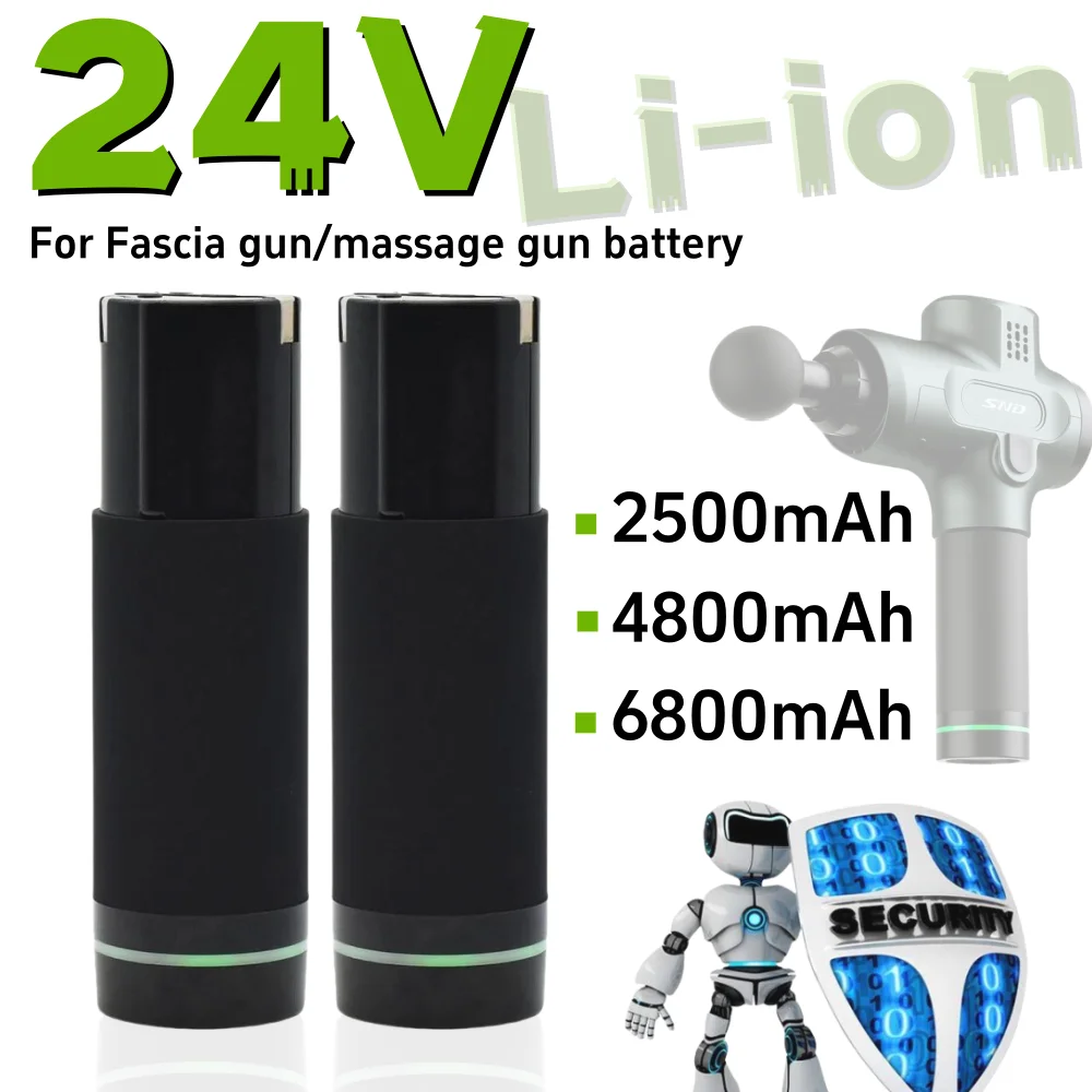 

100% New 24V 2500/4800/6800mAh Lithium-ion Rechargeable Battery For Various Types of Massage Gun/Fascia Gun Battery