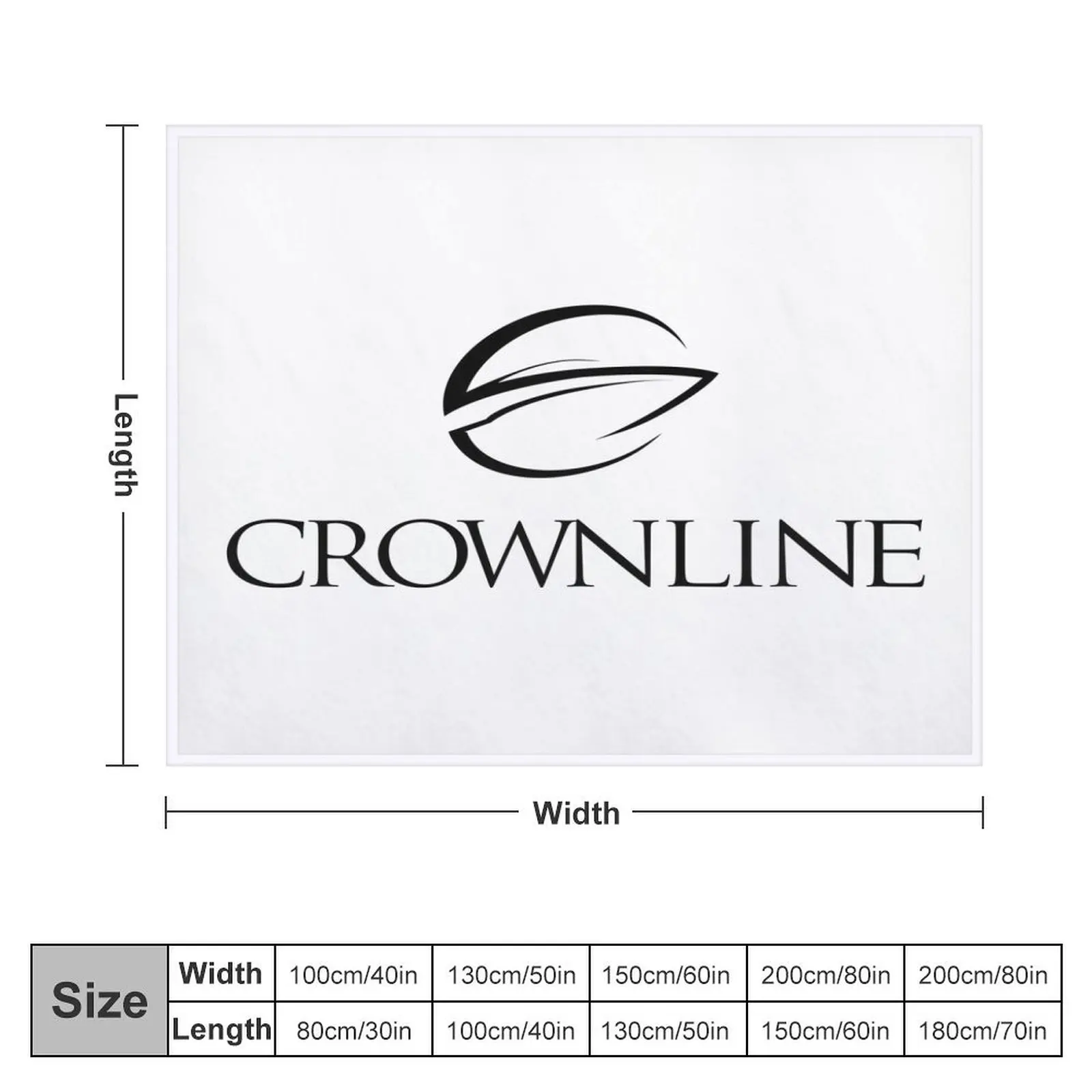 Crownline Boating Throw Blanket Personalized Gift Flannel wednesday Blankets