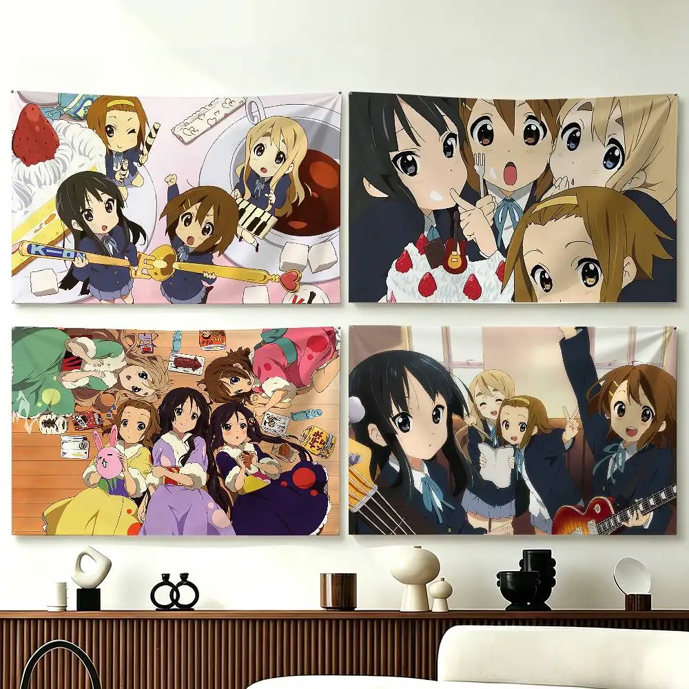 

Anime K-ONS Flags Wall Hanging Tapestry Outdoor Garage Room Decorative flag Background Blanket