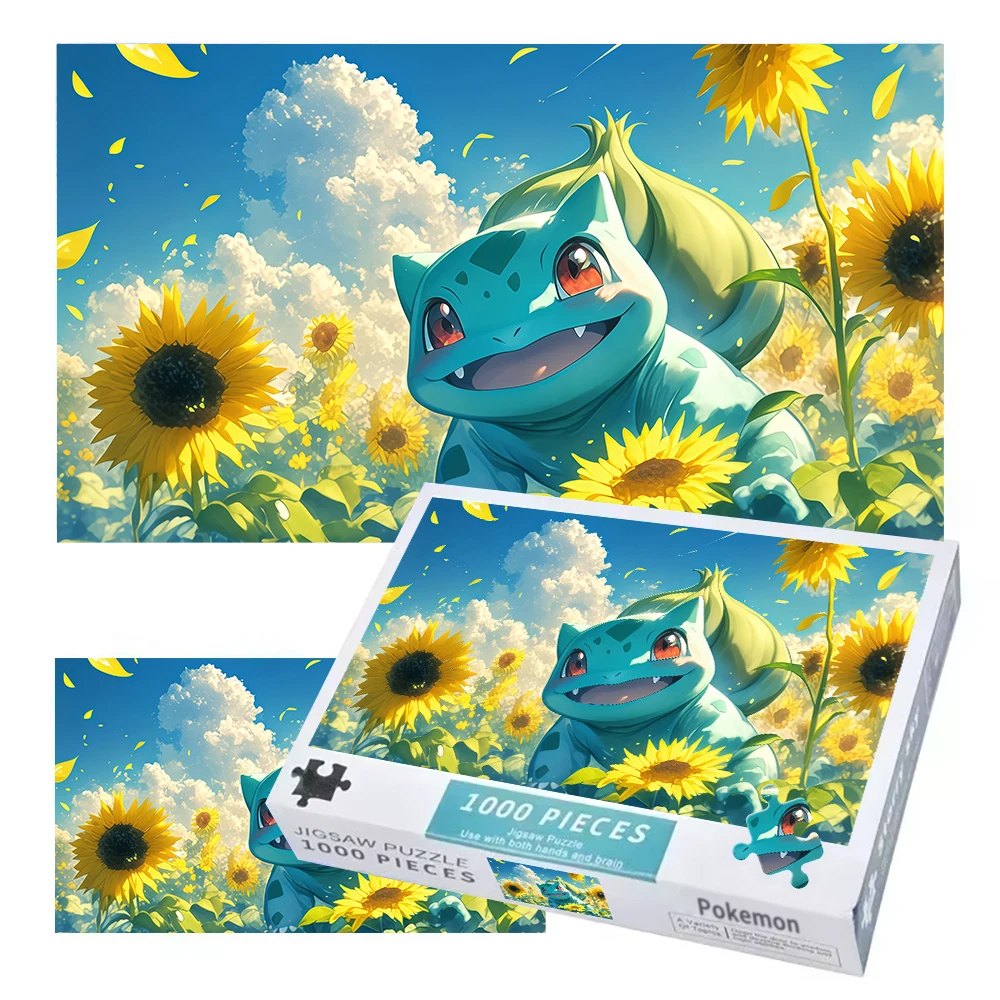 ポケモンジグソーパズル高品質-1000-ピース木製ワンピースパズル大人子供のおもちゃギフト家の装飾絵画