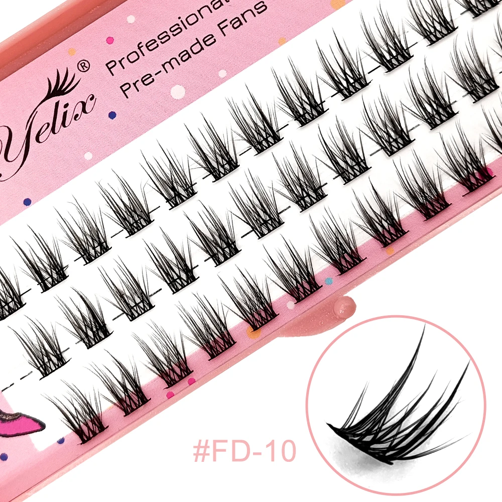 Yelix 클러스터 속눈썹 속눈썹 번들 가짜 속눈썹 만화 속눈썹 밍크 속눈썹 한국 화장품