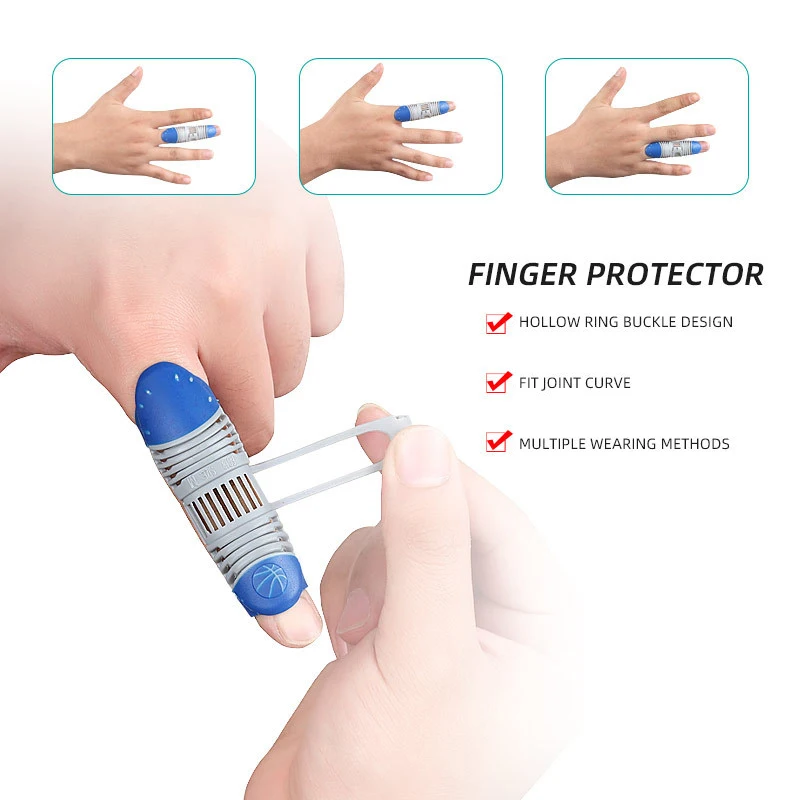 Finger Protector Basketball Hollow Out Type Finger Protector Flexible Anti Outward Flip Outdoor Sports Finger Protector