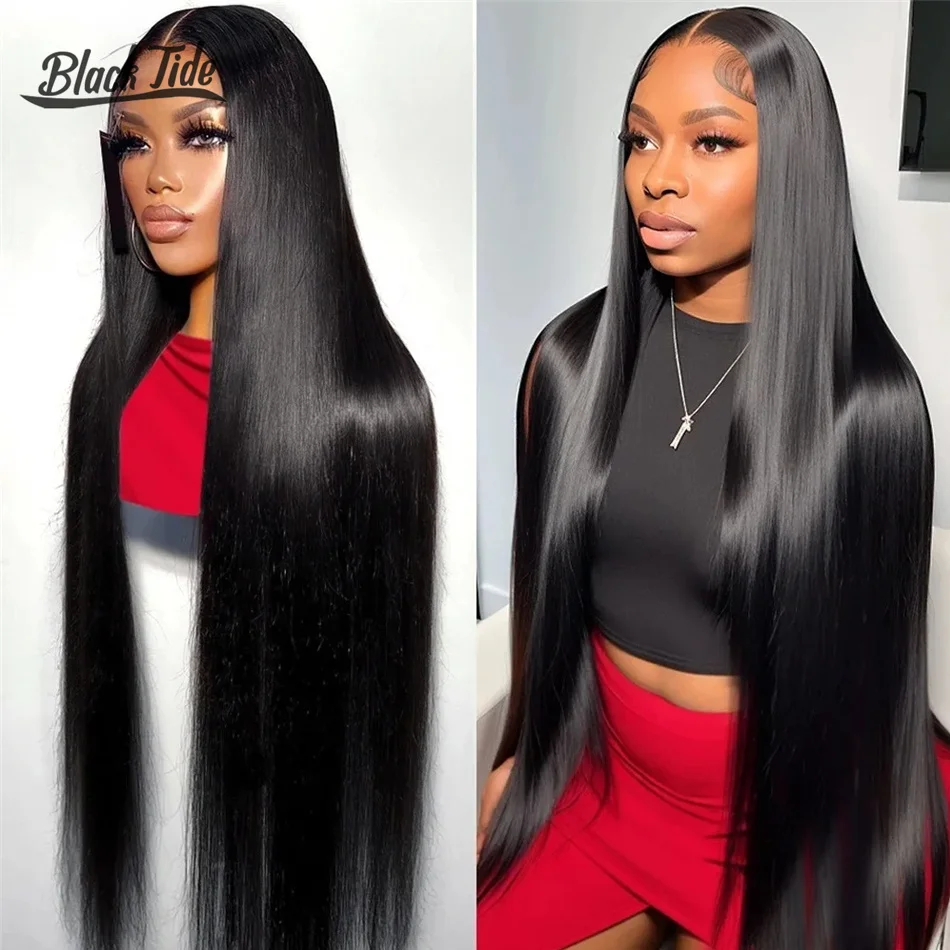 

180 Density Bone Straight Transparent Lace Front Human Hair Wigs Remy Brazilian Straight Wigs For Women 13x4 Front Wig