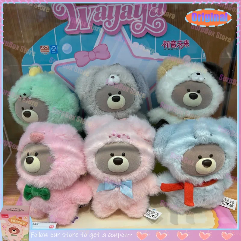 

Оригинальный Cross-Dress Bear Friends, серия с изображением животных, глухая коробка, мини-куклы Kawaii, подвеска, модные виниловые игрушки для лица, украшение, подарок, новинка
