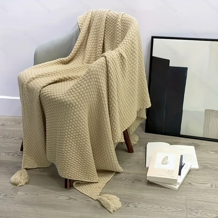 Boho gebreide deken met decora - Boho Throw Blanket Fringe recensie en prijs