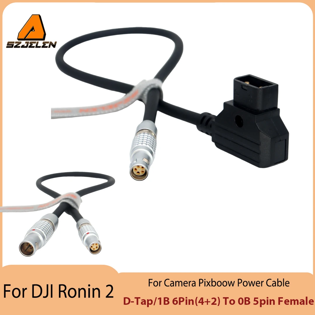 Hot Sale For DJI Ronin 2 6pin/D-tap to 0B 5Pin Female Power Cable For Camera Pixboow Power Cord