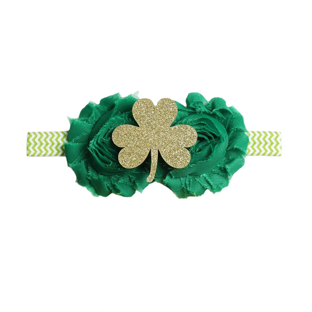 

3Pcs Clover Hairband Baby Headband Soft Stretchy Skin Friendly Headband for Baby Girls Kids Hair Accessories Party Dress Up