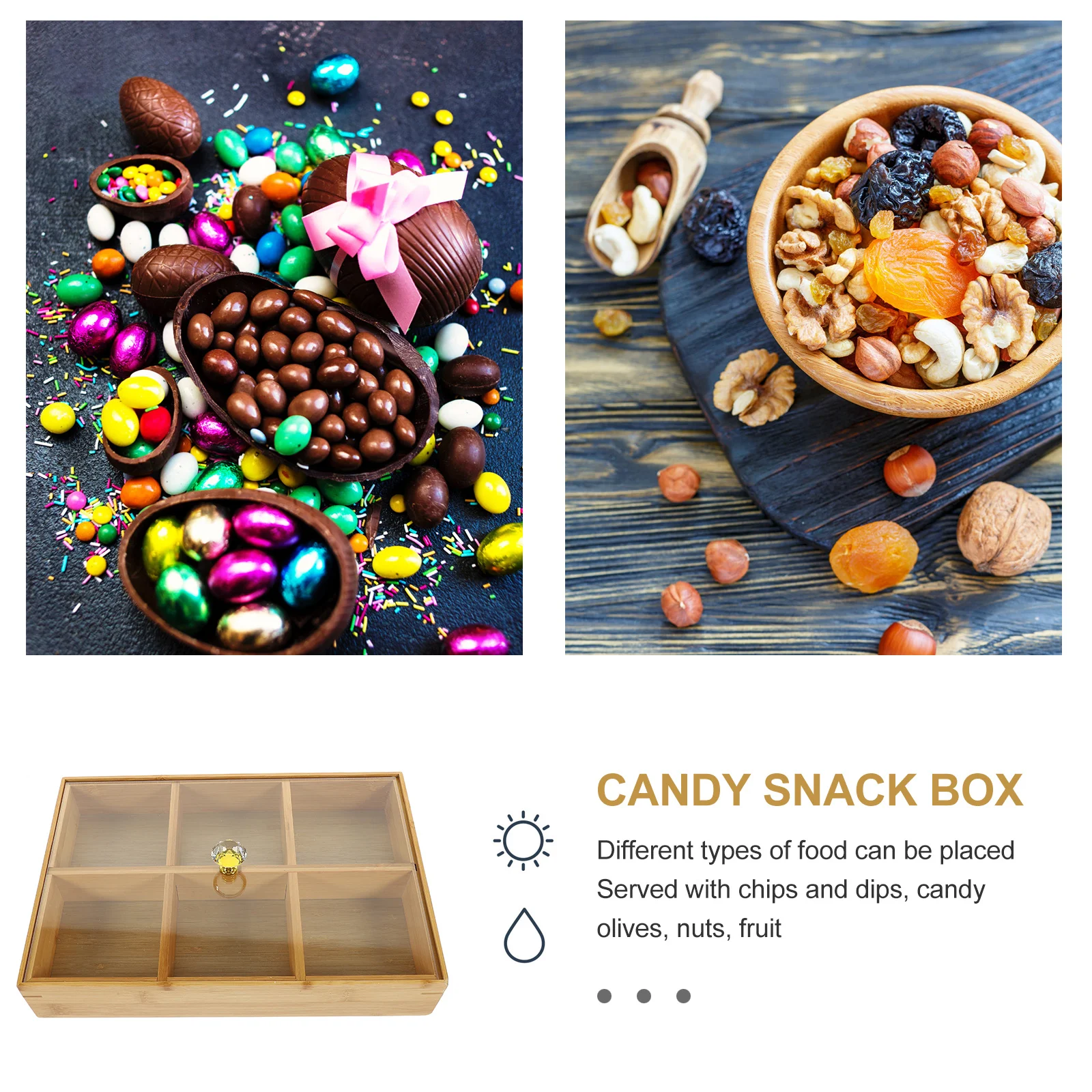 

Bamboo Serving Tray Pc Bamboo Food Serving Plate Snack Dessert Sushi Fruit Display Decorative Tray for Party Wedding Holiday