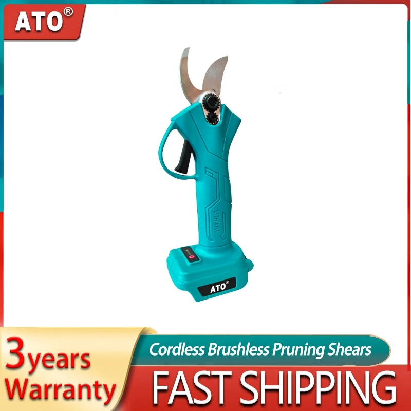 

ATO Electric Tree Branch Trimmer Rechargeable Electric Pruning Shears Professional Cordless Tree Pruner For Makita 18V Battery