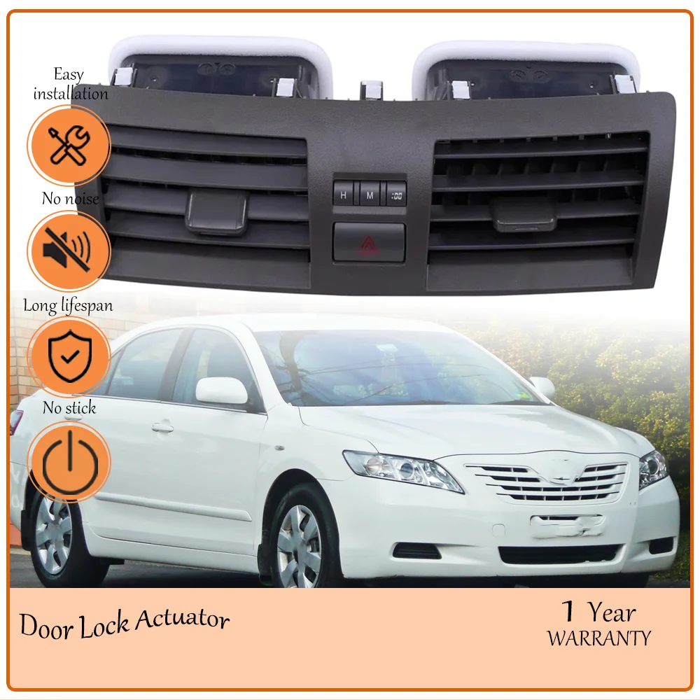 

Center Dash AC Air Vent Compatible With Toyota Camry 2008-2011 Overseas Model with Hazard Clock Switch Replaces oem 55660-06100