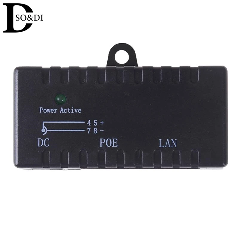 10/100 Mbps 12V-48V Gigabit Power Over Ethernet Passivo PoE Iniettore Splitter Per Telecamera IP POE Adattatore Modulo Accessori
