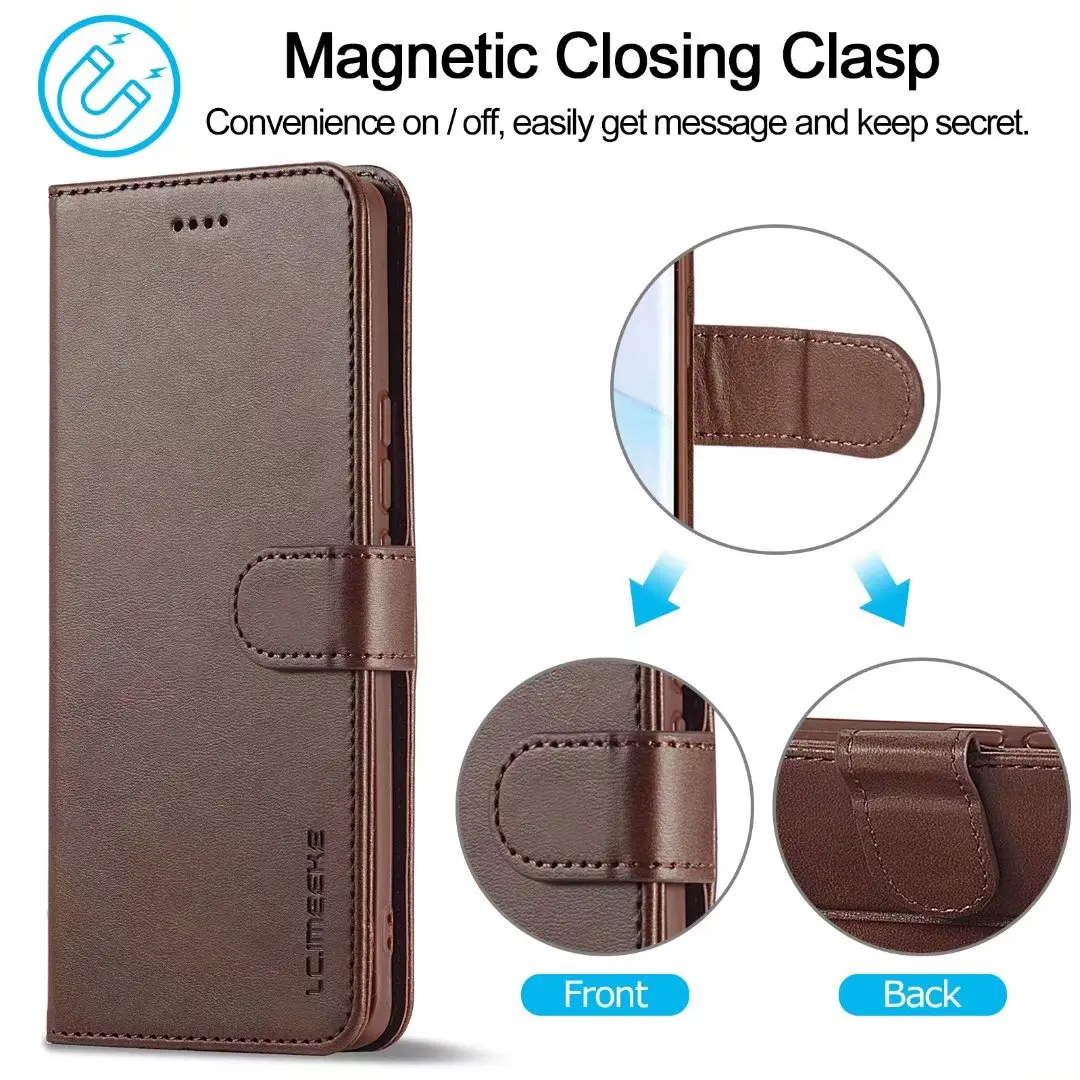 Flip Leather Case For Honor 50 Pro 8X 9X 10i 20i P smart Z 2019 Cover Wallet Phone Bag For Huawei P20 P30 P40 Pro Mate 10 Lite