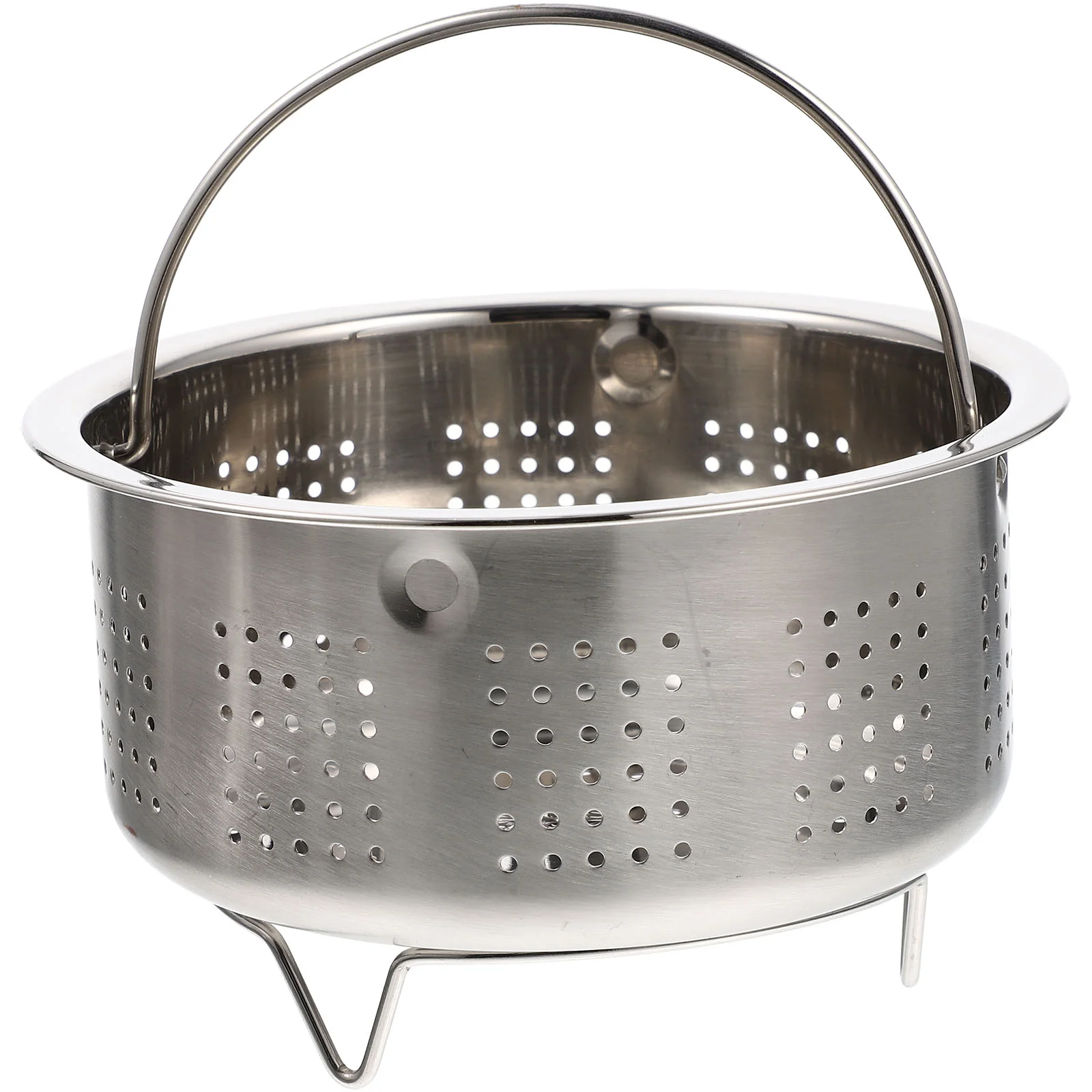 

Stainless Steel Steamer Basket High Grade Material Kitchen Strainer Pot Supply Food Steaming Rack Dim Sum Seafood Vegetables