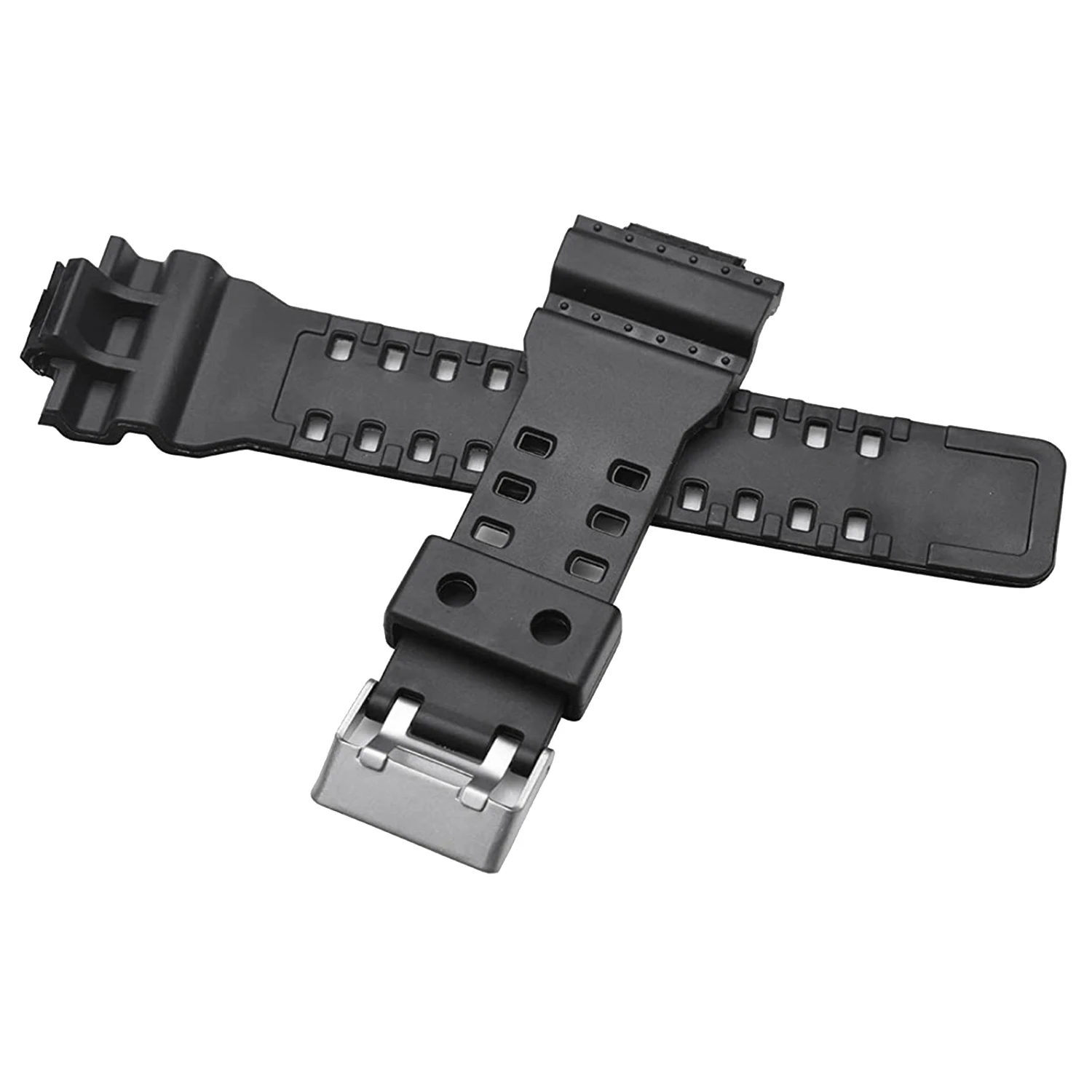 Natural Resin Replacement Watch Band Strap , for GD120/GA-100/GA-110/GA-100C(Black)