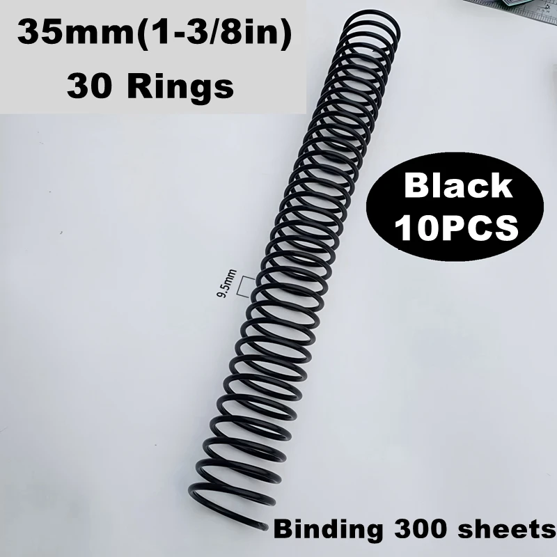 5/10PCS High Capacity Plastic Spiral Binding Coils, DIY Book Rings